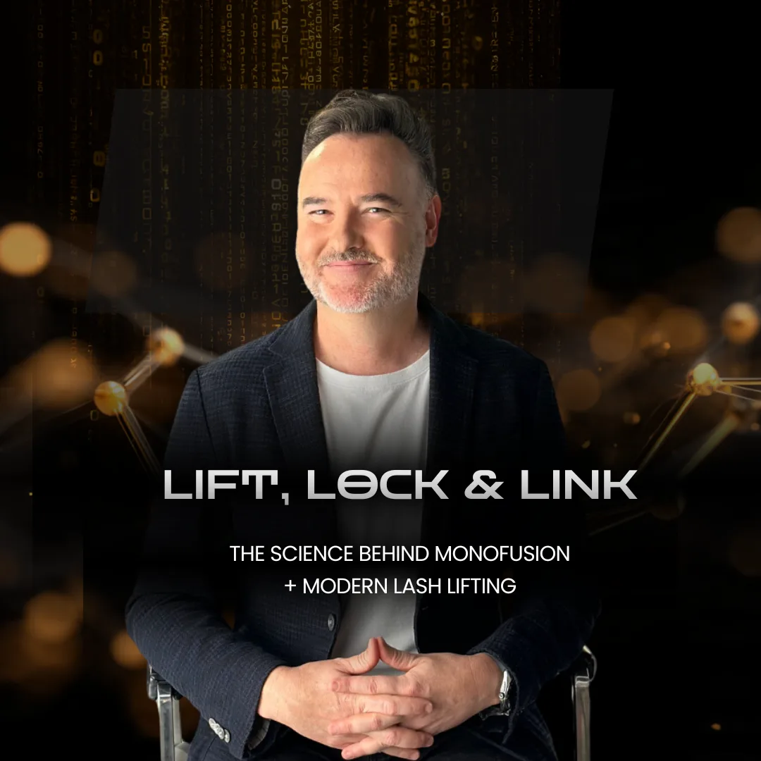 Otto Mitter, founder of Elleebana, on the cover of his Lift, Lock and Link masterclass on the science behind Monofusion